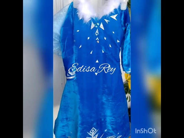 Vídeo relacionado con YOSICIL Disfraz Princesa Ana Mujer Vestido Frozen Ana con Rosa Capa Holloween Cosplay Carnaval Naidad Fiesta Cumpleaños, BordadoAzul 3XL