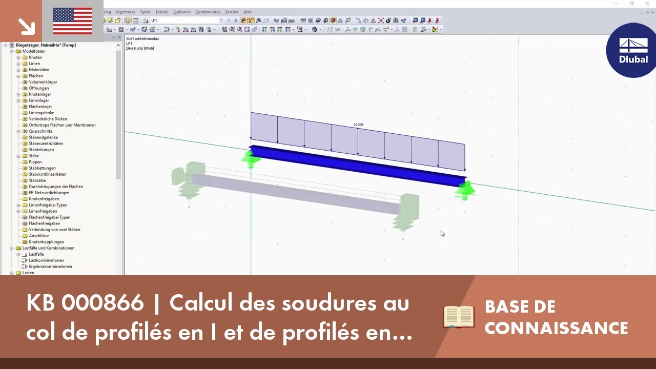 KB 000866 | Calcul des soudures au col de profilés en I et de profilés en caisson soudés