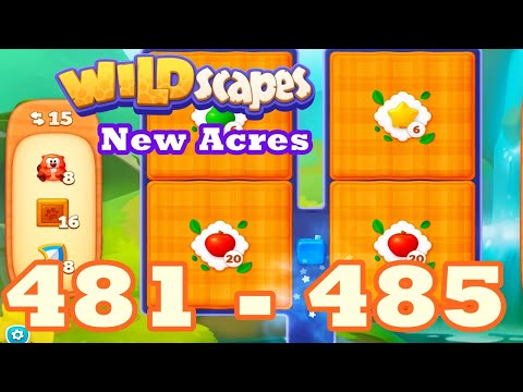 Wildscapes: New Acres Level 481 - 485 HD | 3 match | android | 482 | 483 | 484 | IOS【GameGo Game】