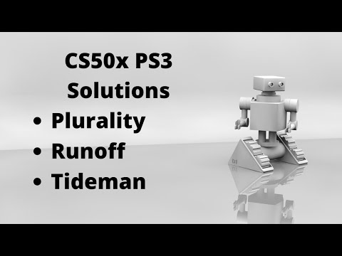 CS50 PSET3 Plurality, Runoff, Tideman solutions
