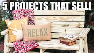 Top 5 Outdoor Woodworking Projects That Sell