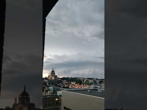 12 July 2022, High Precipitation Storm rolling through Minneapolis and St Paul Minnesota. Pt 1 of 2