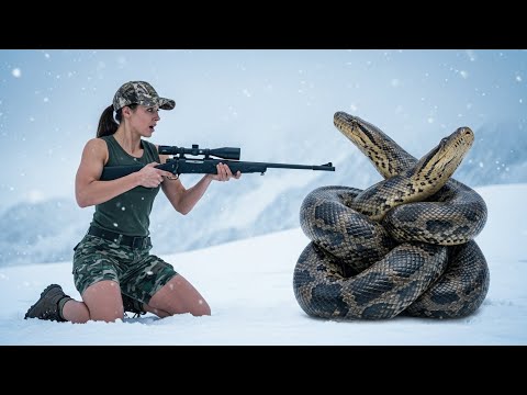 Sniper Hunting Giant Python Takedown – Frozen Wilderness Ambush