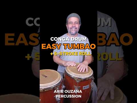 Powerful Conga Drum Groove – Easy Tumbao + 5-Stroke Roll | Arie Ouzana Percussion