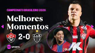 RENATO KAYZER FAZ GOLAÇO DE FALTA À LA RONALDINHO! VITÓRIA 2X0 ATLÉTICO MINEIRO - MELHORES MOMENTOS