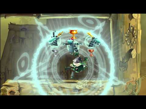Rayman Legends (1080i HD) Walkthrough Part 72 - Rescue Olympia / Up, Up and Get Away!