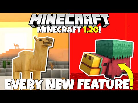 Minecraft 1.20 EVERY NEW FEATURE! Camels, Sniffer, Bamboo Wood, New Blocks! Minecraft Live 2022 News