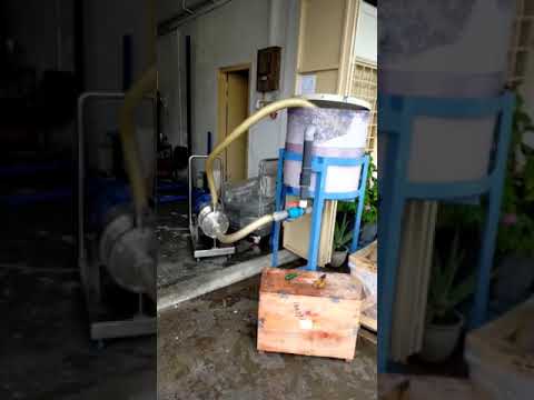 Testing onsite for inline homogenizer with kaolin powder solutions - to make it finer