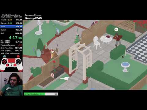 Untitled Goose Game Speedrun - Any% Glitchless - 12:54