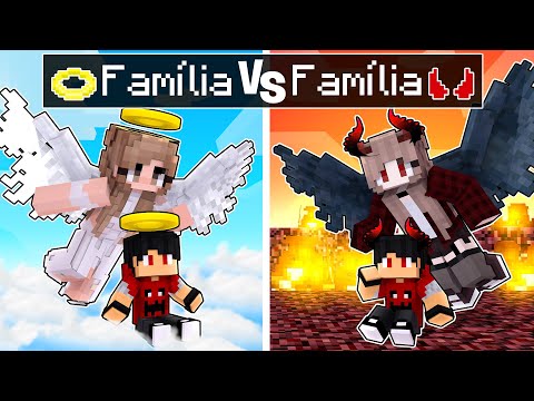 Family of ANGELS vs. Family of EVIL ANGELS in Minecraft