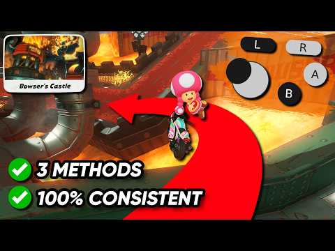How to do the BOWSER'S CASTLE Turn Skip Shortcut (with Controller Display)