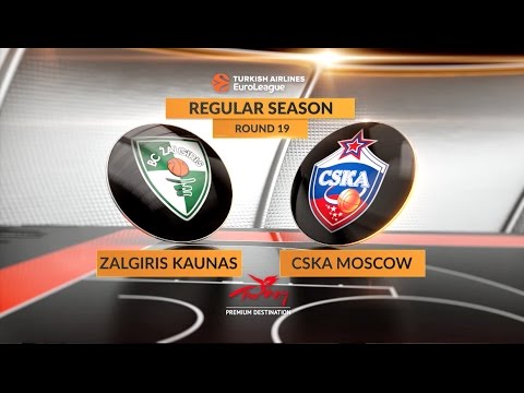 EuroLeague Highlights RS Round 19: Zalgiris Kaunas 79-74 CSKA Moscow