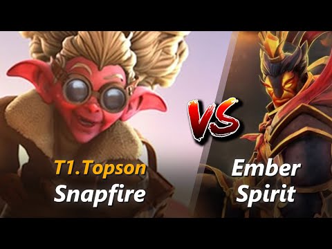 Topson mid Snapfire vs Ember Spirit | First 10 minutes
