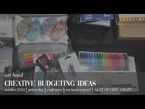 Art Haul Unboxing | Creative Inspiration (No Budgeting!) & Lots of Chit-Chat! Grab A Snack!! 😉🍕🧃