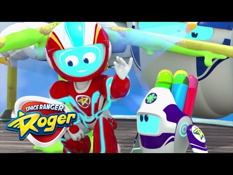 Space Ranger Roger's Super Spinning Carousel! | Funny Kids Cartoon Video