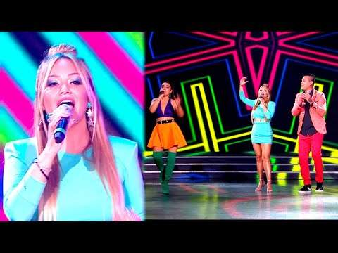 Karina La Princesita salió de su silla de jurado y cantó junto a Ángela Leiva y Brian Lanzelotta