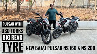 Pehli Pulsar USD Forks Ke Saath - 2023 Bajaj Pulsar NS 160 & NS 200 | MotorBeam हिन्दी