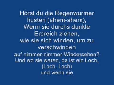 Hörst du die Regenwürmer husten  von [Markus Becker)