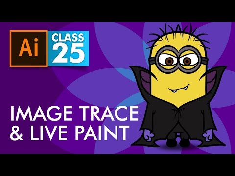 Adobe Illustrator Image Trace and Live Paint Class 25 Urdu Hindi