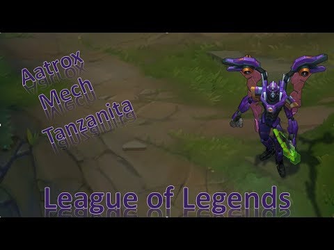 League of Legends - Skin Aatrox Mech Chroma Tanzanita - Em Jogo