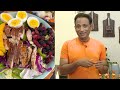 Spicy Chettinad Chicken (Dry) with 3 Leafy Greens & Dal | High-Protein Veggie Feast - Video