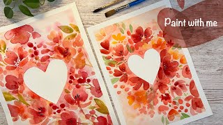 Watercolor tutorial 🎨 Floral painting