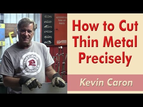 How to cut thin metal precisely