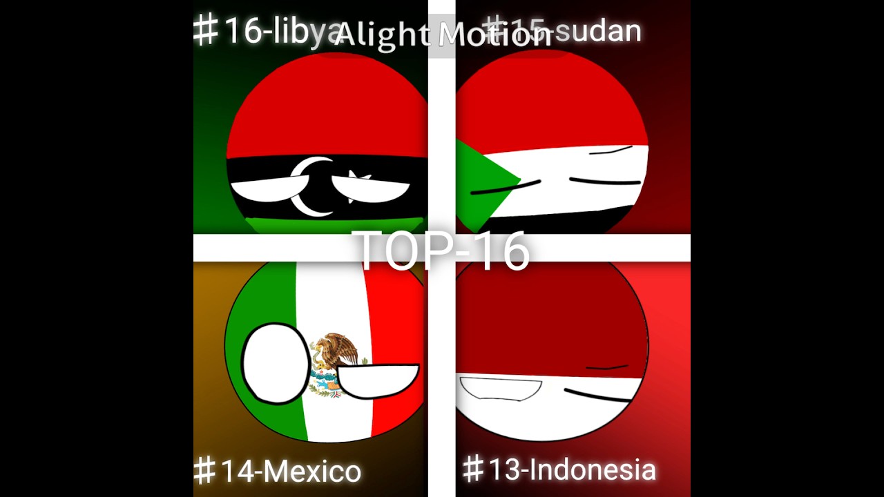 The countries with the largest territories #countryballs #ポーランドボール #edit