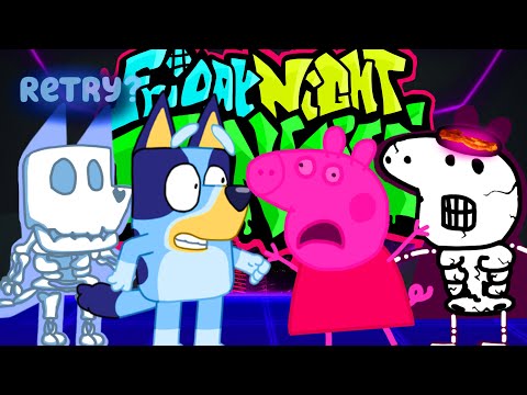 FNF: FRIDAY NIGHT FUNKIN VS BLUEY & PEPPA IS DEAD [FNFMODS/HARD] #bluey #peppapig