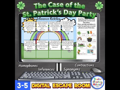 St. Patrick's Day ELA Escape Room