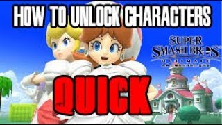 How to unlock characters quick in Smash Ultimate!