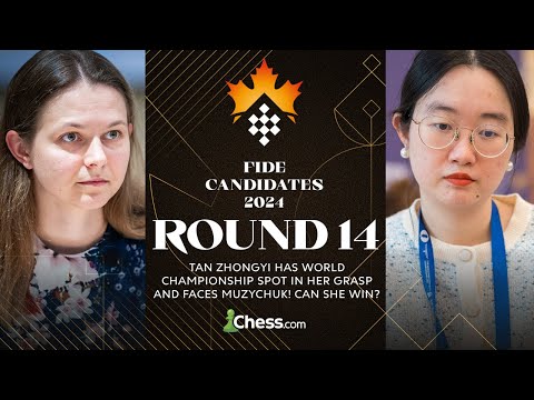 FIDE Women's Candidates 2024 FINAL RD | Tan Has Her Destiny In Her Hands vs Muzychuk! Can She Win?
