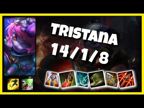 NA Challenger Tristana MID (14/1/8) vs PYKE Gameplay Replay - Patch 10.20