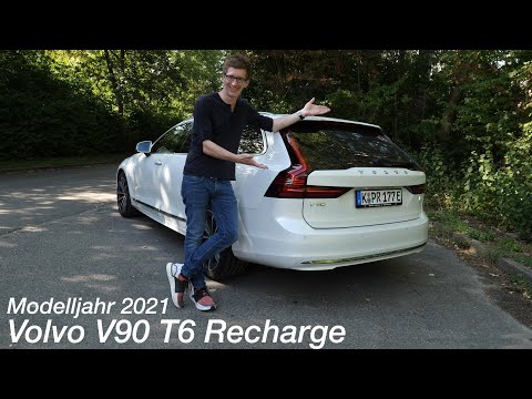 2021 Volvo V90 T6 Recharge AWD review: How economical is 340 hp (590 Nm) [4K] - Autophorie