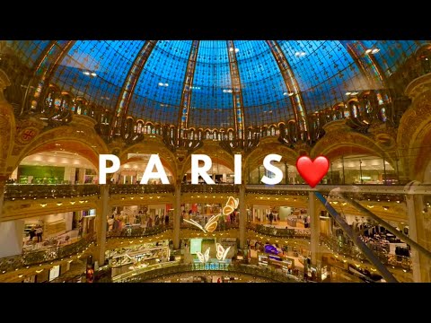 France 🇫🇷 Paris walking 4KHDR shopping best 2024 MAY Grand Magasin | Galeries Lafayette Haussmann.