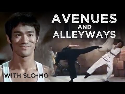 Bruce Lee alley scenes from 'The Way of the Dragon' with Slo-Mo.