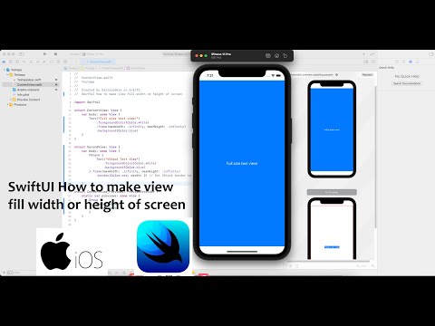 SwiftUI How to make view fill width or height of screen