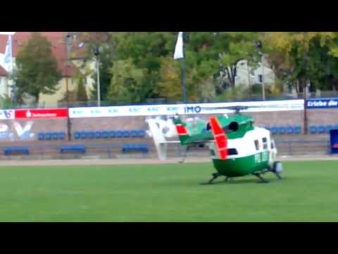 Helikopter Landung aufm dem Imo sportplatz