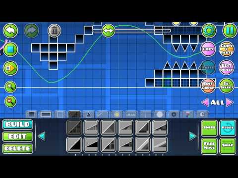 Создал сложный уровень в Geometry Dash