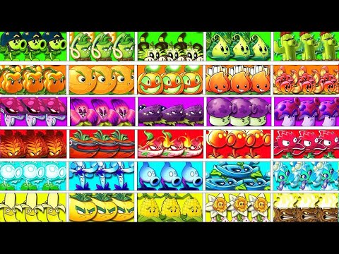 TOURNAMENT 6 Team COLORFUL (30 Plants) Battlez - Who Will Win? - PvZ 2 Plant vs Plant