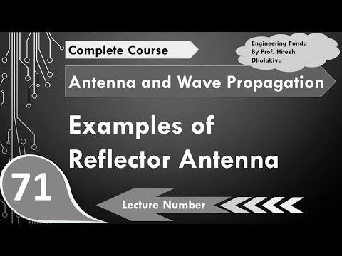 Examples on Reflector Antenna in Antenna and Wave Propagation by Engineering Funda