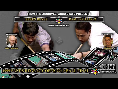 9-Ball - EFREN REYES vs RAMIL GALLEGO - Sands Regency Open XXIX - June 13th, 1999