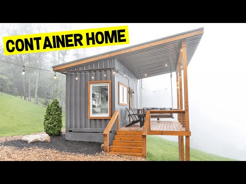 20FT SHIPPING CONTAINER TINY HOUSE! Airbnb w/ Crazy Views! (Full Tour)