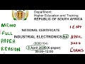 Industrial Electronics N4 April 2024 Memo Full Paper Mathszoneafricanmotives Mathwithlightone