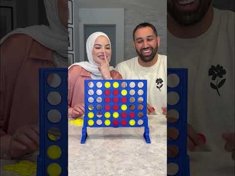 DID YOU SEE THAT?? 😳😜 #connect4 #connectfour #husbandwife #boardgameshorts #shortgame #gameshort