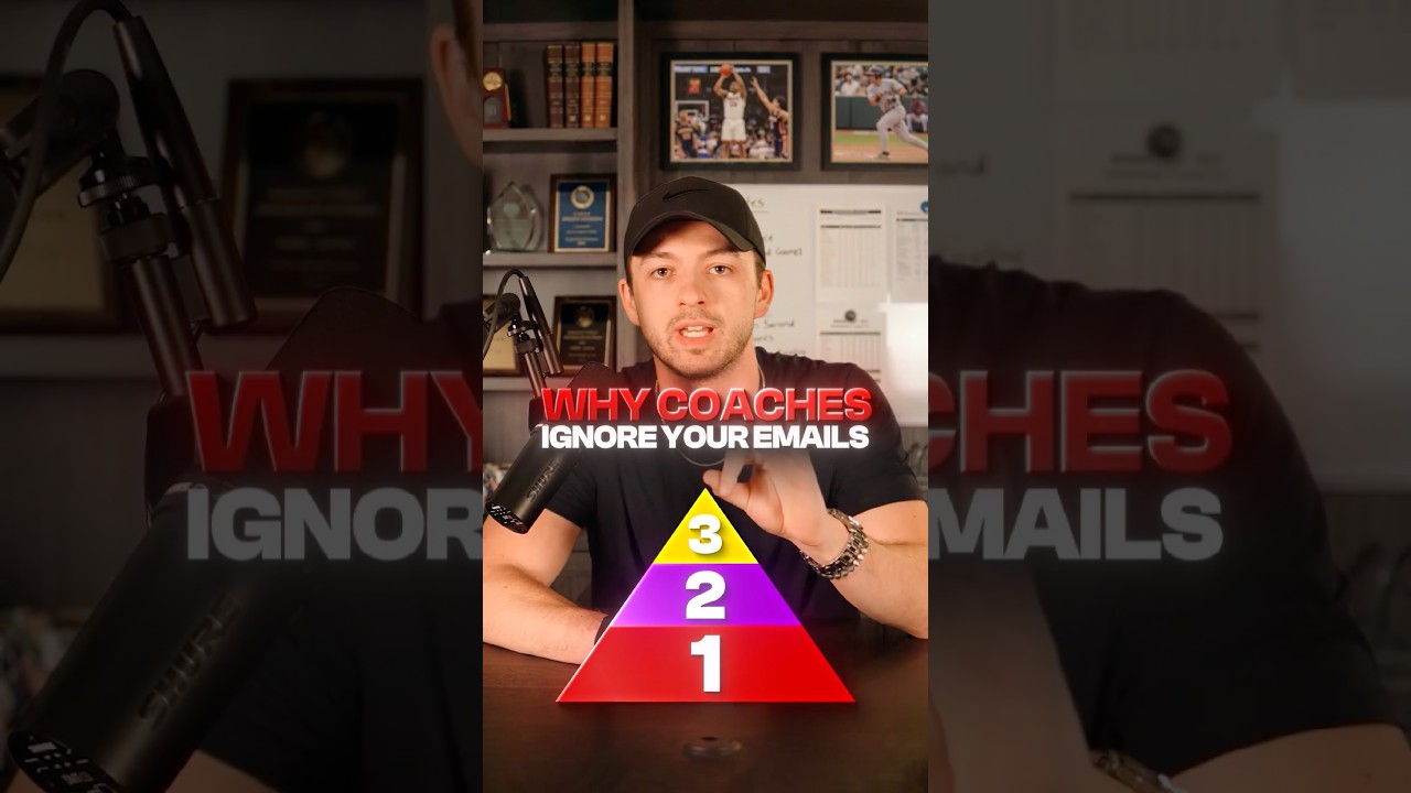 3 levels of recruiting emails #basketball #baseball #football #sports #shorts