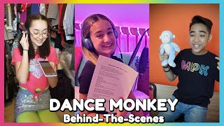 Dance Monkey Music Video - Behind The Scenes! | Mini Pop Kids