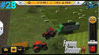 FS 14 | Making Hay Bales And Selling Grass | Free To Play #28