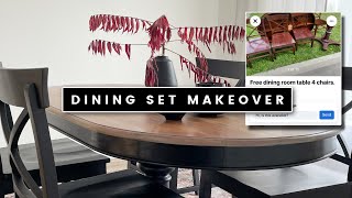 Making over a FREE Dining Set | High End Furniture Makeover
