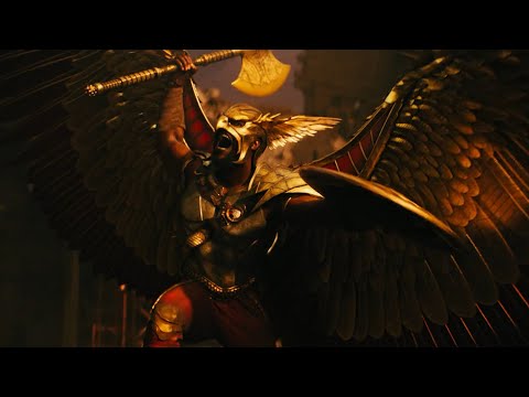Hawkman (DCEU) Powers and Fight Scenes - Black Adam